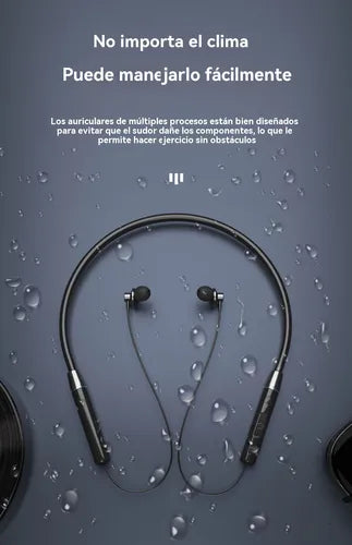 Auriculares deportivos con bluetooth inalámbricos.
