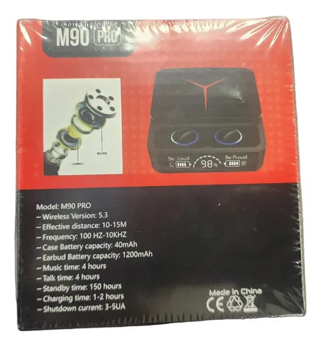 Auriculares inalámbricos bluetooth con luz led.