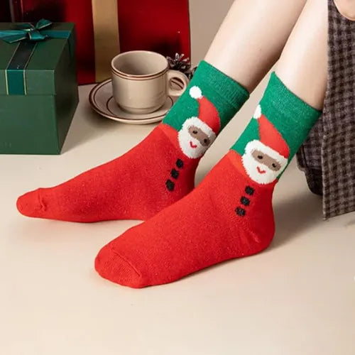Pack 5 Pares Calcetines Navideños, Calcetas Navidad