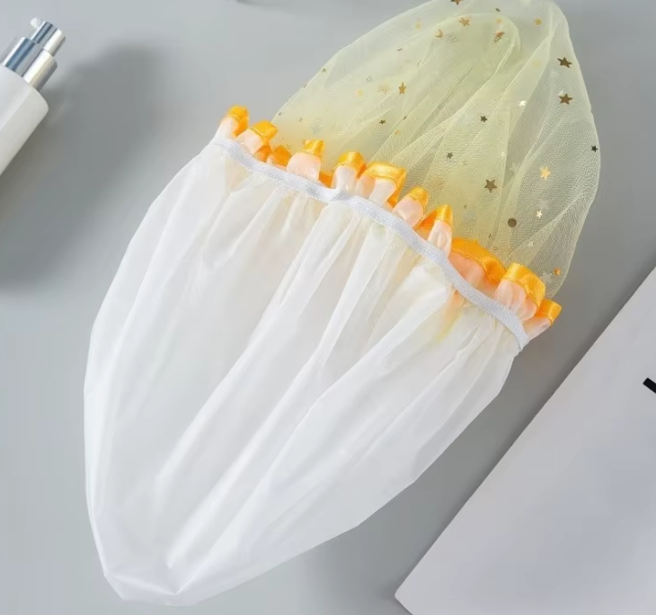 Paquete De 3 Gorros Ducha Impermeable Malla De Doble Capa