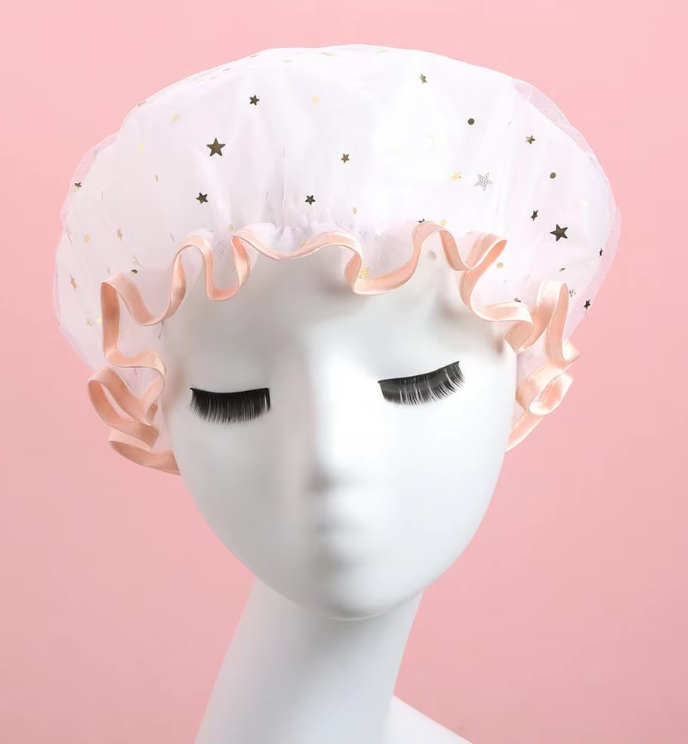 Paquete De 3 Gorros Ducha Impermeable Malla De Doble Capa