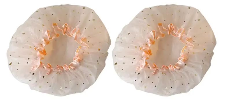 Paquete De 3 Gorros Ducha Impermeable Malla De Doble Capa