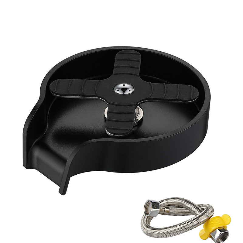 Enjuagadora para jarra, enjuagadora de espresso, bandeja de drenaje y goteo, enjuague de vidrio de barra de acero inoxidable para fregadero, enjuague en aerosol para el hogar, cocina, hotel,