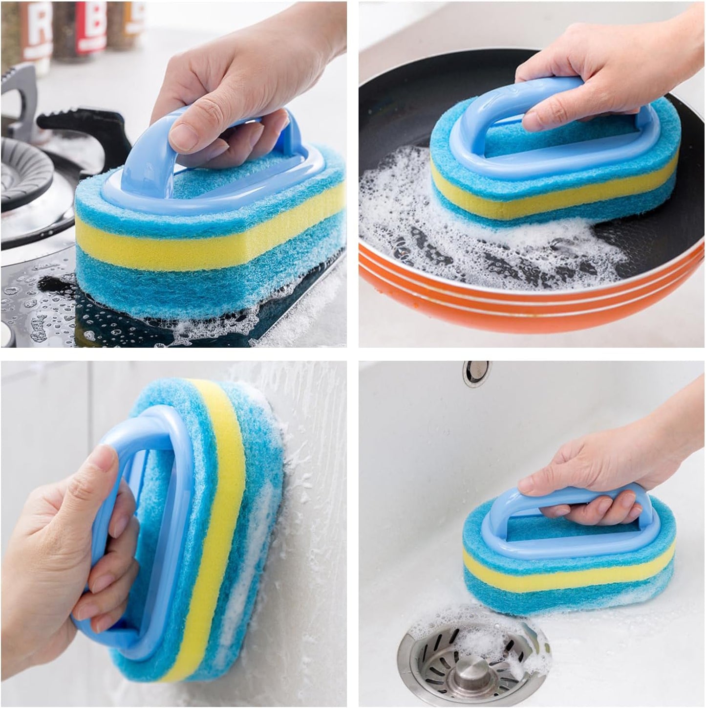 Cepillo De Limpieza Multiuso, Pack 2 Color Azul