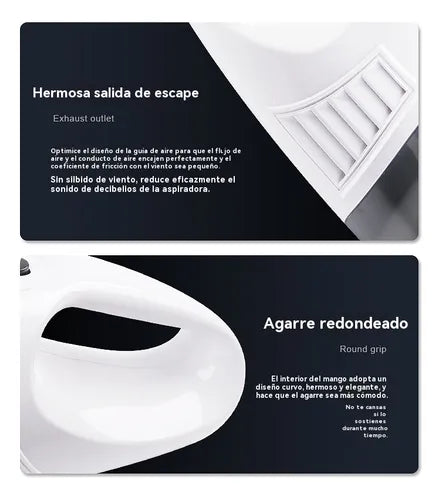 Aspirador de auto inalámbrico de limpieza potente.