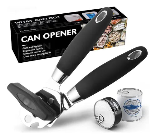 Abrelatas De Cocina Multifuncional De Acero Inoxidable.