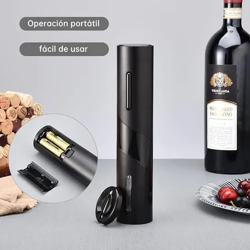 Abridor botellas de vino eléctrico, destapa corchos.