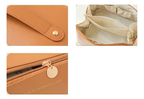 Bolso grande para cosméticos.