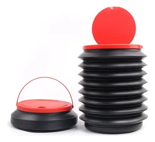 Bote de basura plegable.