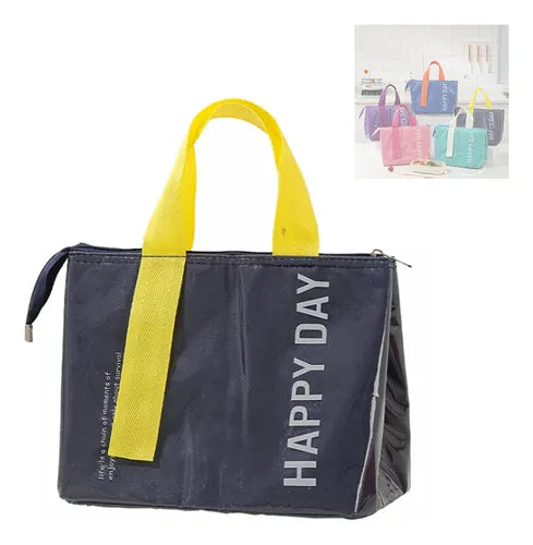Bolso térmico de almuerzo forrado de aluminio espesado.