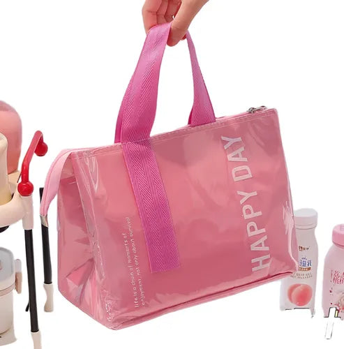 Bolso térmico de almuerzo forrado de aluminio espesado.