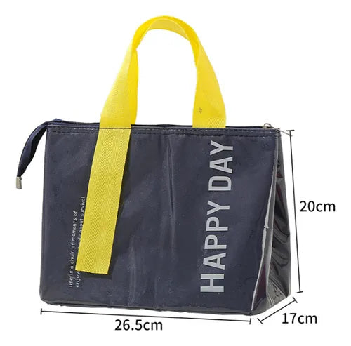 Bolso térmico de almuerzo forrado de aluminio espesado.