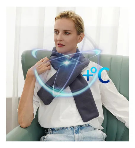 Bufanda calefactora eléctrica usb.
