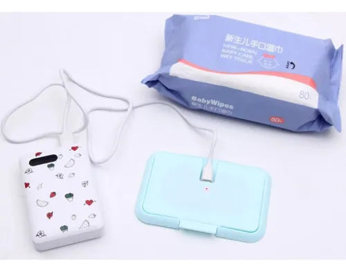 Calentador de toallitas para bebé con usb.