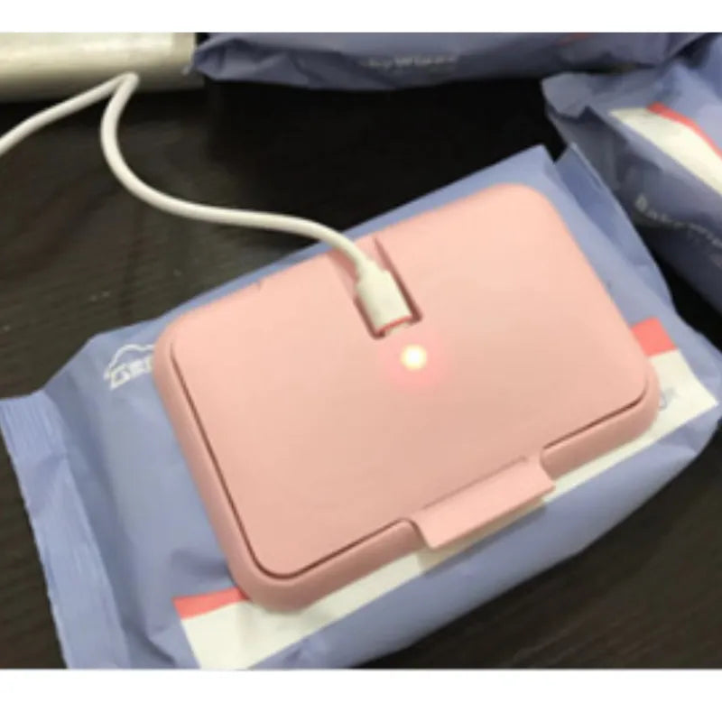 Calentador de toallitas para bebé con usb.
