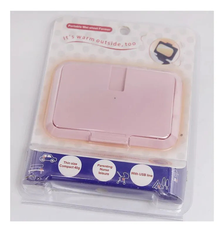 Calentador de toallitas para bebé con usb.