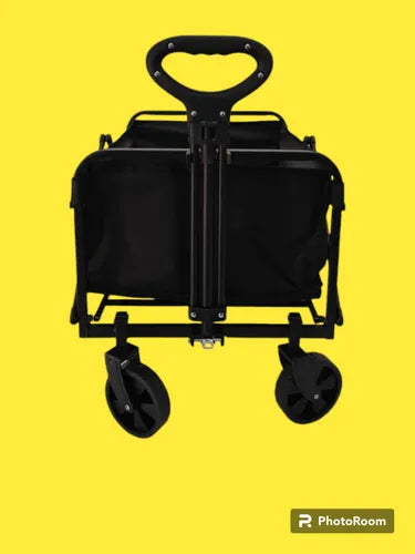 Carro plegable de compras para acampar al aire libre.