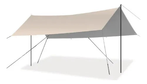 Carpa con toldo para camping 240x240x160cm.