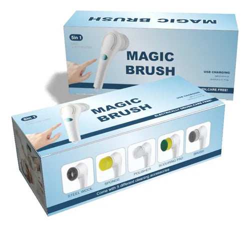 Cepillo de limpieza eléctrico para cocina, baño y hogar.