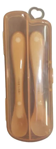 Set de cuchara de silicona para bebés.