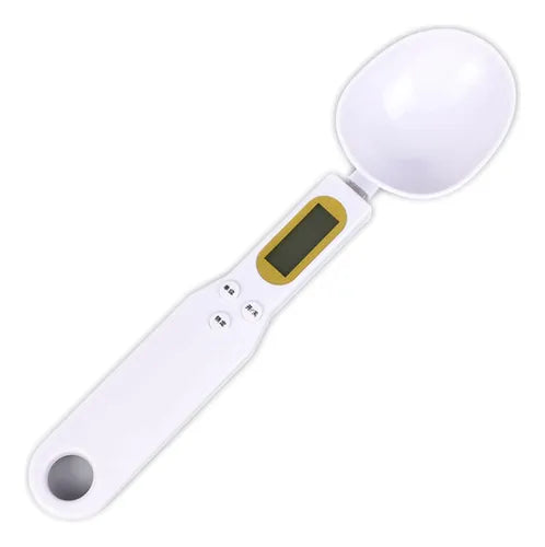 Cuchara gramera pastelera electrónica.