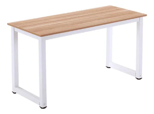 Escritorio estudio para oficina con cubierta de madera.