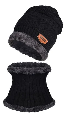Gorro bufanda tejido térmico.