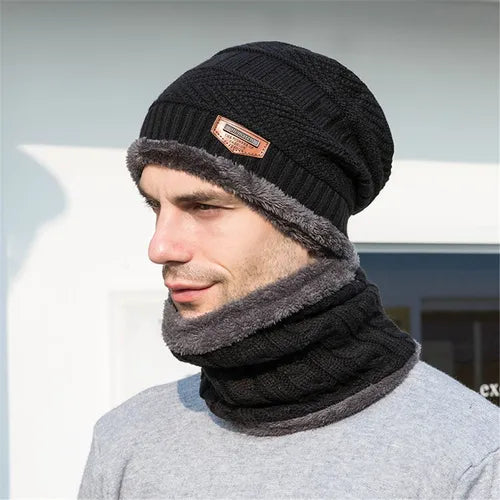 Gorro bufanda tejido térmico.
