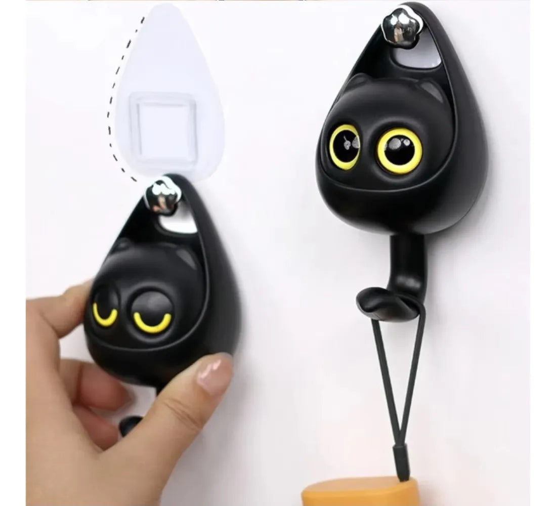 Gancho colgador diseño de gato.