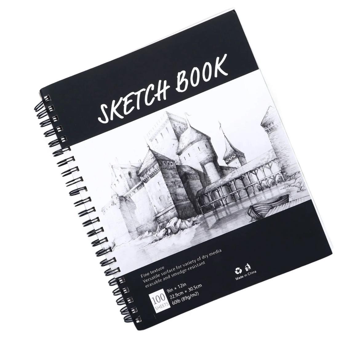 🎨 Cuaderno de Bocetos Artísticos | 100 Hojas | Ideal para Dibujos y Esbozos ✏️