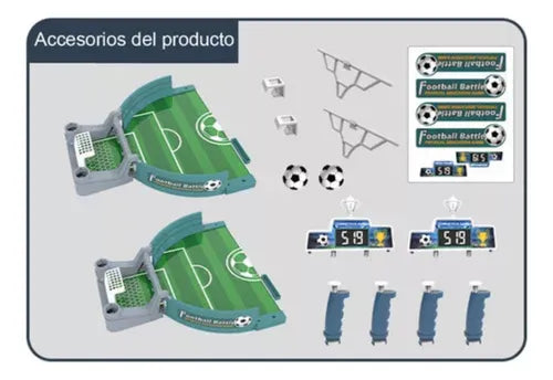 Juego de mesa futbol portátil.