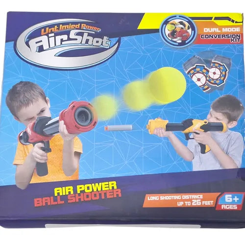 Juego pistolas de balas suaves para niños pack de 2.