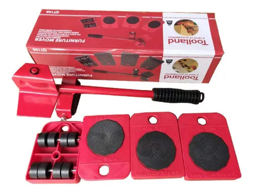 Kit de palancas para cambio de artefactos móviles.