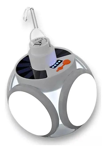 Lampara de camping luz solar led ultrabrillante bombilla.