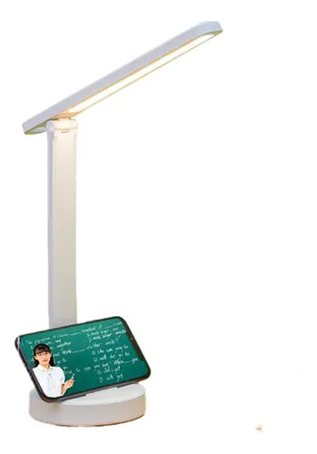 Lámpara led de mesa plegable usb recargable protección ojo.
