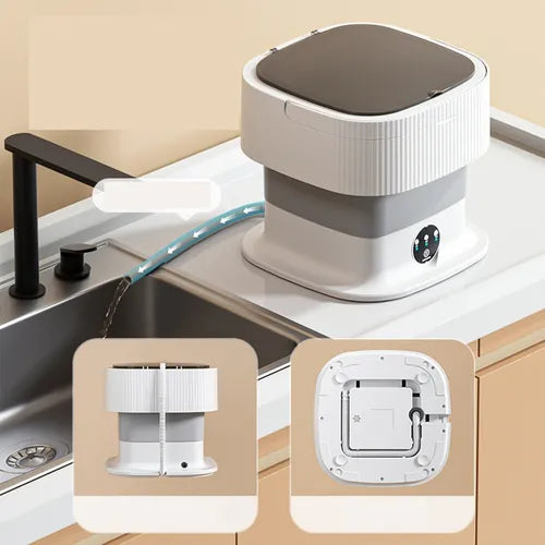 Lavadora plegable portátil.