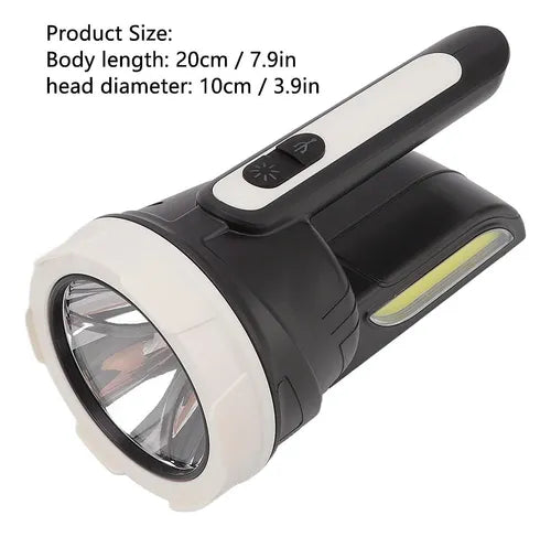 Linterna led 20w recargable.