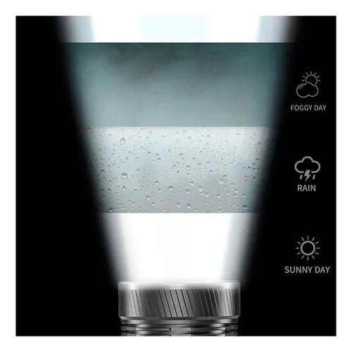 Linterna led táctica recargable.