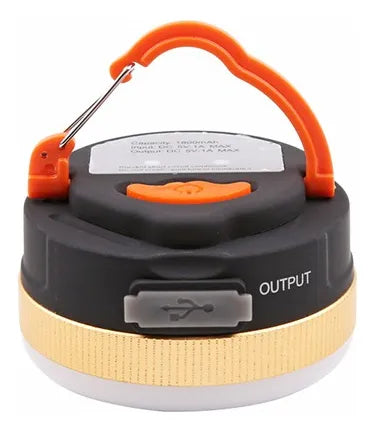 Luz de tienda de campaña colgante.