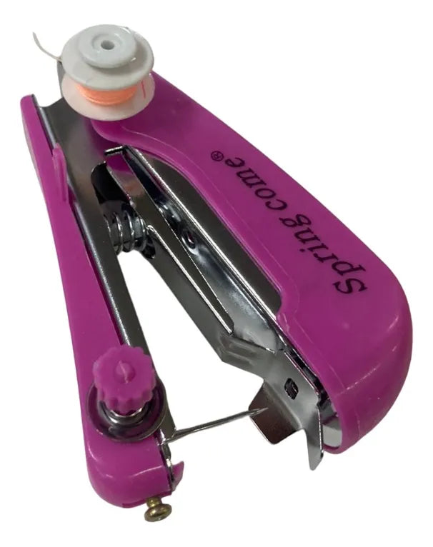 Mini-maquina de coser portátil manual.