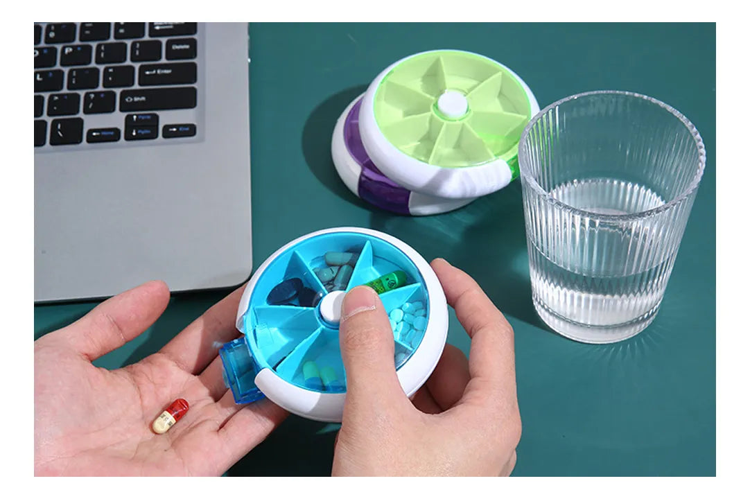 Pastillero circular organizador.