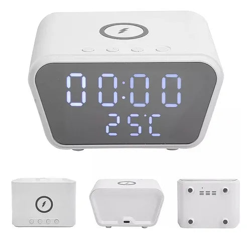 Reloj despertador cargador inalámbrico.
