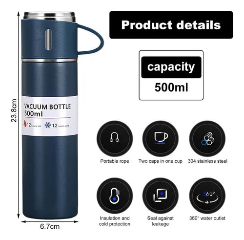 Termo con tres tazas.