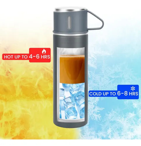 Termo con tres tazas.