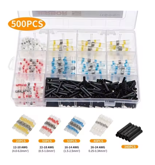 Terminal De Crimpado Termorretráctil Impermeble 500pcs