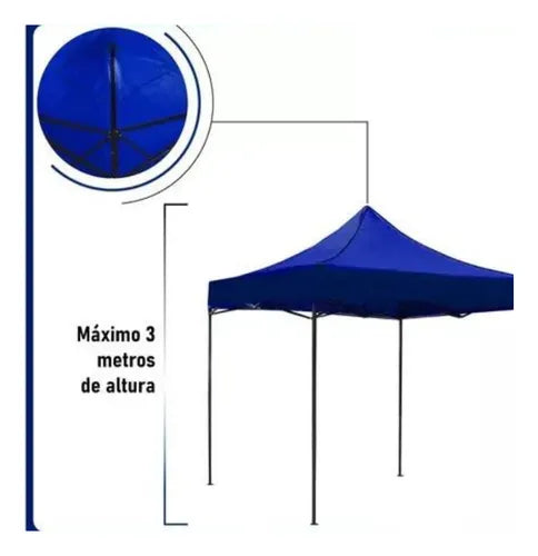 Toldo 2x2 plegable impermeable araña.