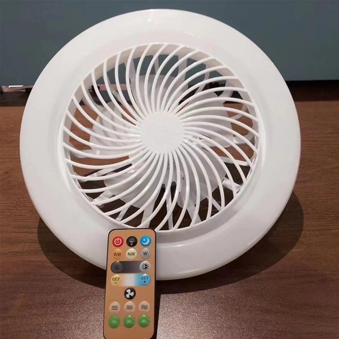 Ventilador de techo y luz led.