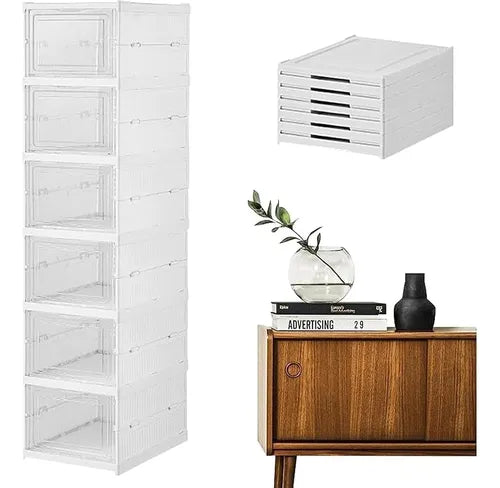 Zapatero de una fila de seis niveles.