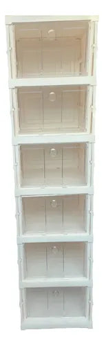 Zapatero de una fila de seis niveles.