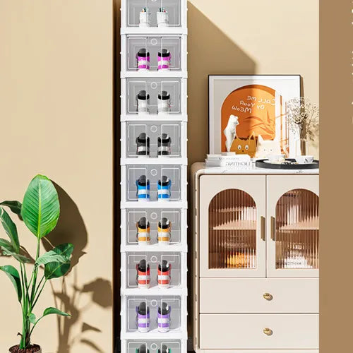 Zapatero de una fila de seis niveles.